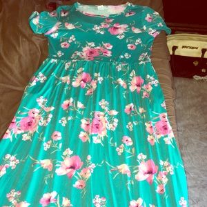 Women floral maxi dress